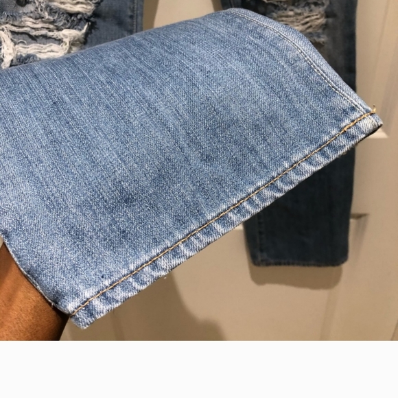Abercrombie & Fitch Distressed Blue Jeans 4 - Picture 4 of 8